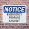 Signmission Emergency Propane Shutoff, 10 in W x Rectangle, Plastic OS-2PACK-NS-P-710-L-11890 - alternate 7
